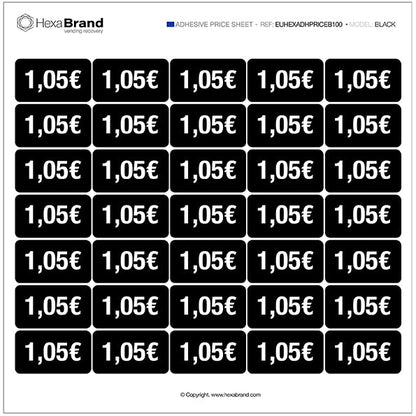 Pegatinas de precio - Vending