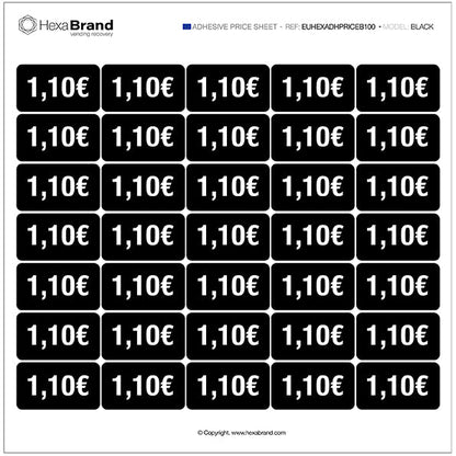 Pegatinas de precio - Vending