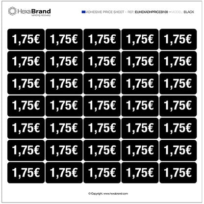 Pegatinas de precio - Vending