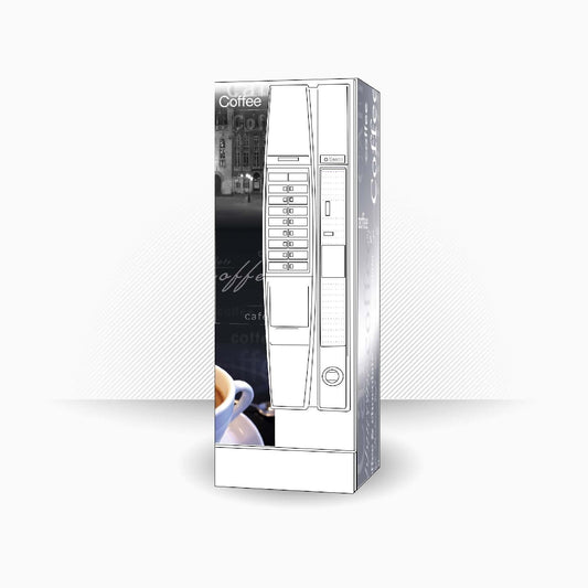 Kit de vinilos adhesivos para máquinas expendedoras Saeco Cristallo 400 diseño Brugge
